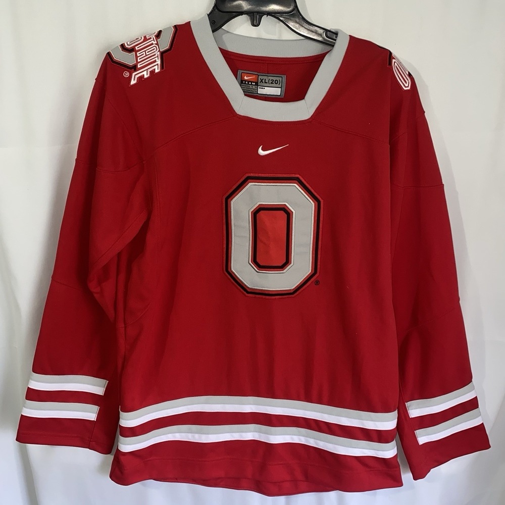 Ohio State‎ Buckeyes Hockey Jersey Youth XL (20) Red Nike
